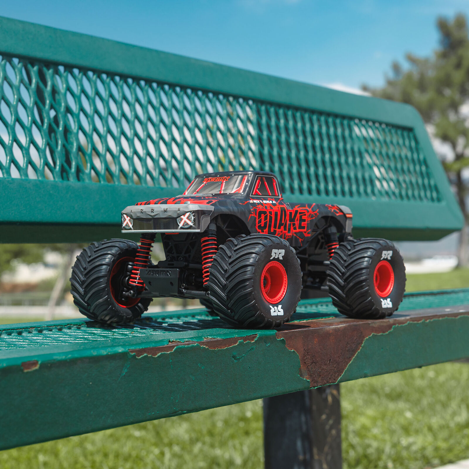 ARRMA 1/16 QUAKE GROM 4X4 RTR Brushed Monster Truck (Battery & Charger Included), Red - Image 5