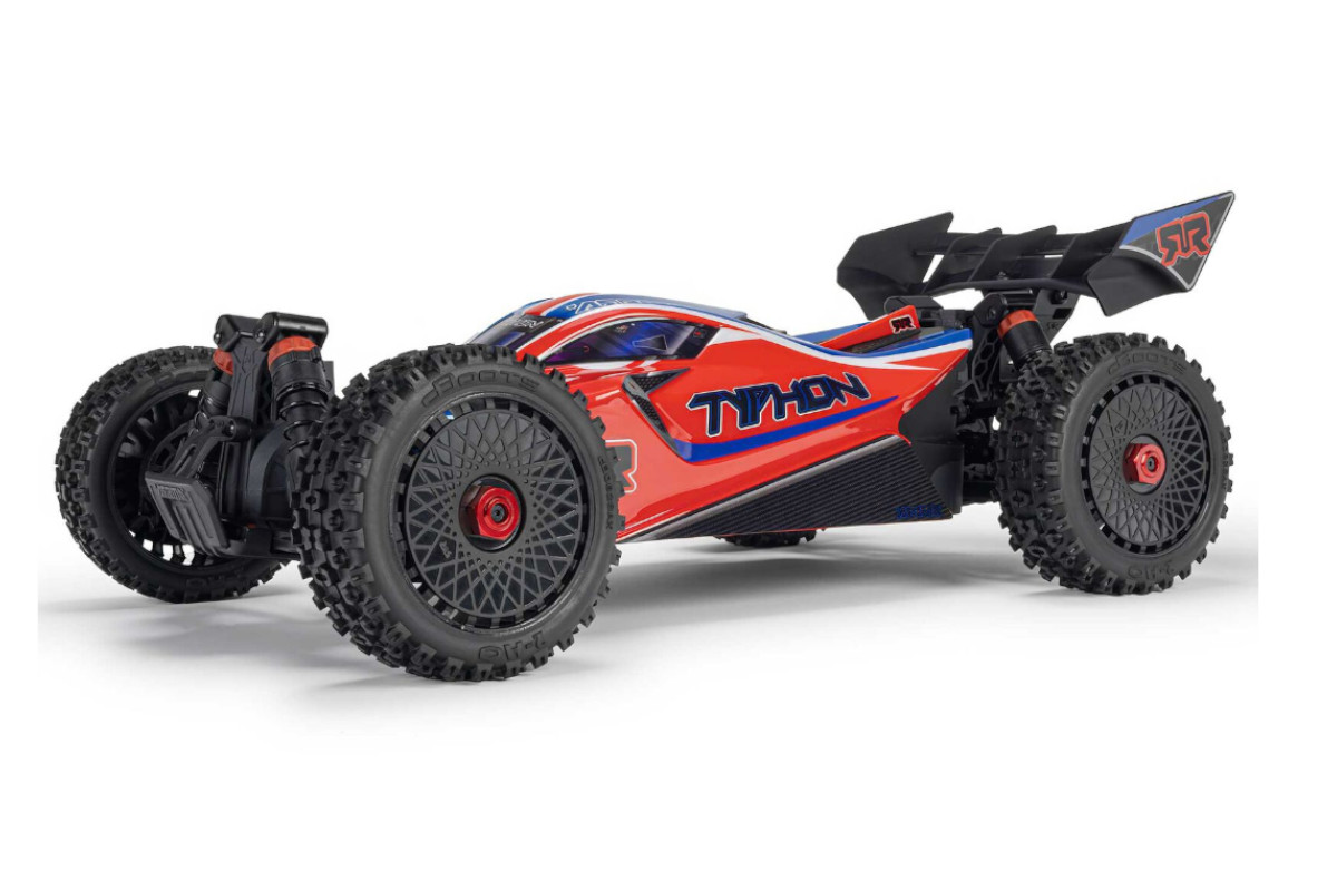 ARRMA 1/8 TYPHON 223S DSC 4X4 RTR Brushless Buggy, Red (without Battery - Charger)