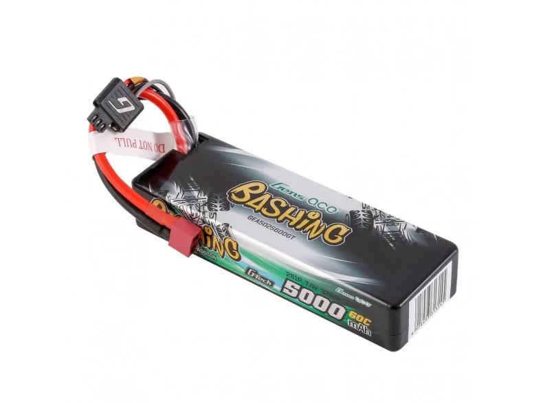 Gens ace Bashing G-tech 5000mAh 2S 7.4V 60C Hardcase Lipo Battery with Deans Plug