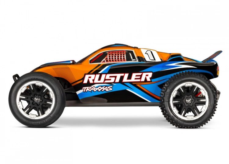 TRAXXAS Rustler 2WD 1/10 RTR TQ EHD Orange USB-C - With Battery/Charger - Image 3