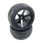 ABSIMA 1:10 Buggy Wheel Set "6 Spoke/Street" rear black (2)