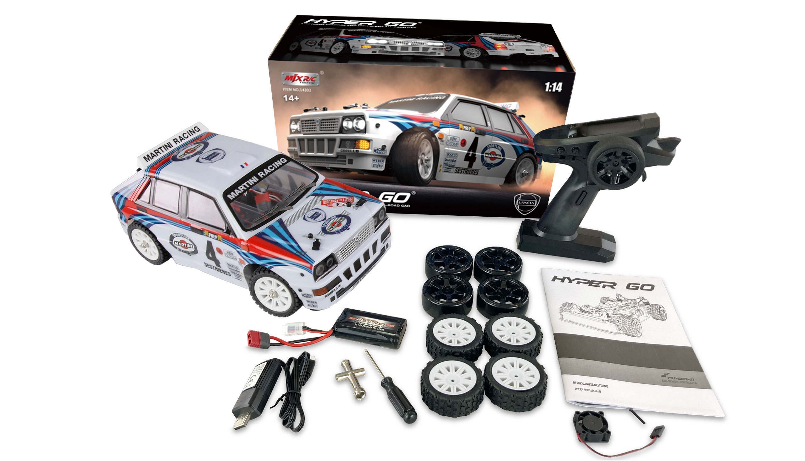 MJX Hyper GO 14302 1/14 Lancia Delta Rally 4WD RTR - 21109 - Image 3