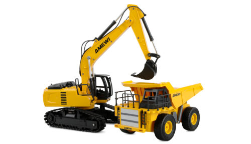 AMEWI 2-in-1 Set Tipper & Excavator 9-Channel 1/24 RTR 22710