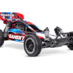 TRAXXAS Bandit 2WD 1/10 RTR TQ EHD Red USB-C Charger /7 cell NiMH 3000mAh