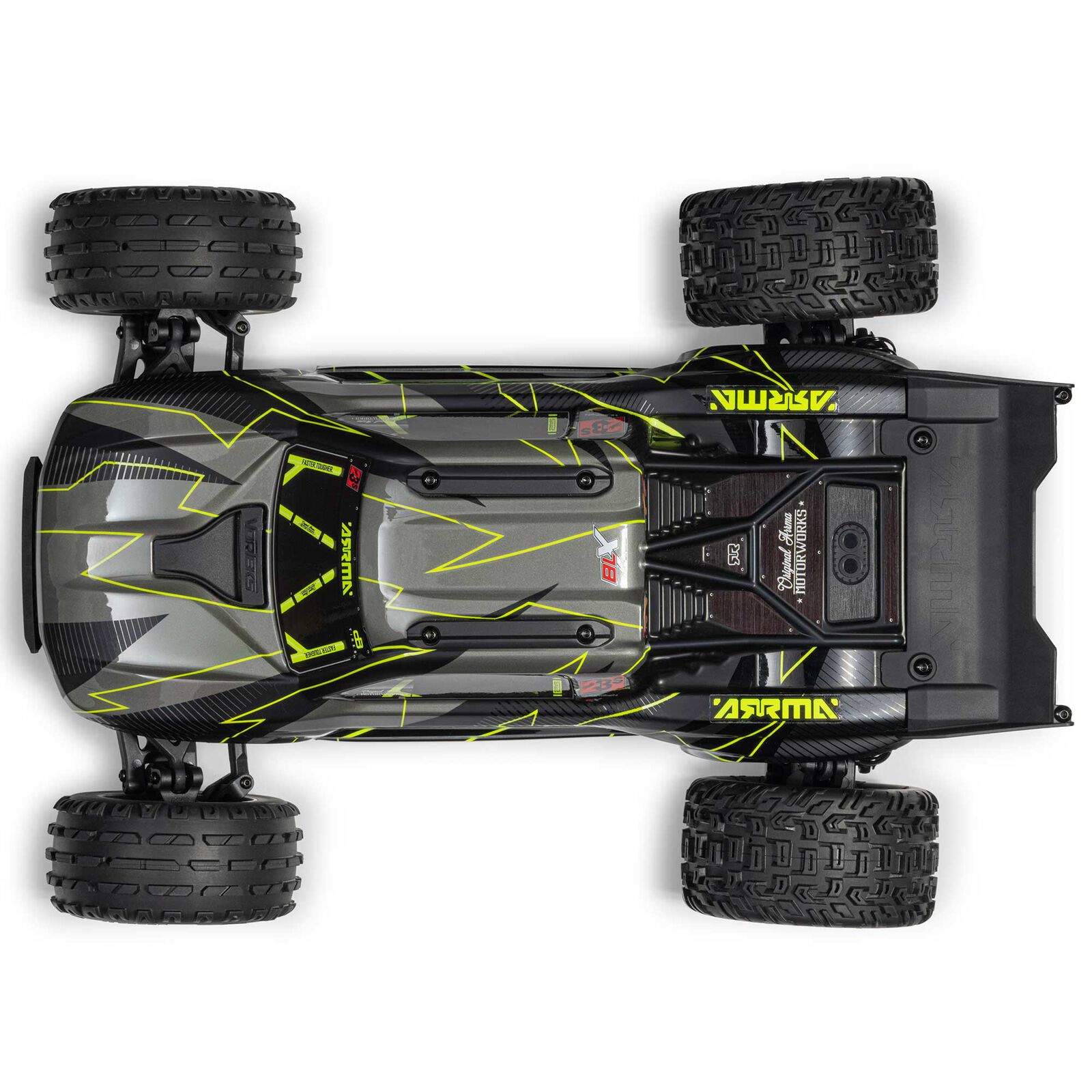 ARRMA 1/10 VORTEKS 223S DSC 2WD RTR Brushless Stadium Truck, Yellow (without battery - charger) - Image 14