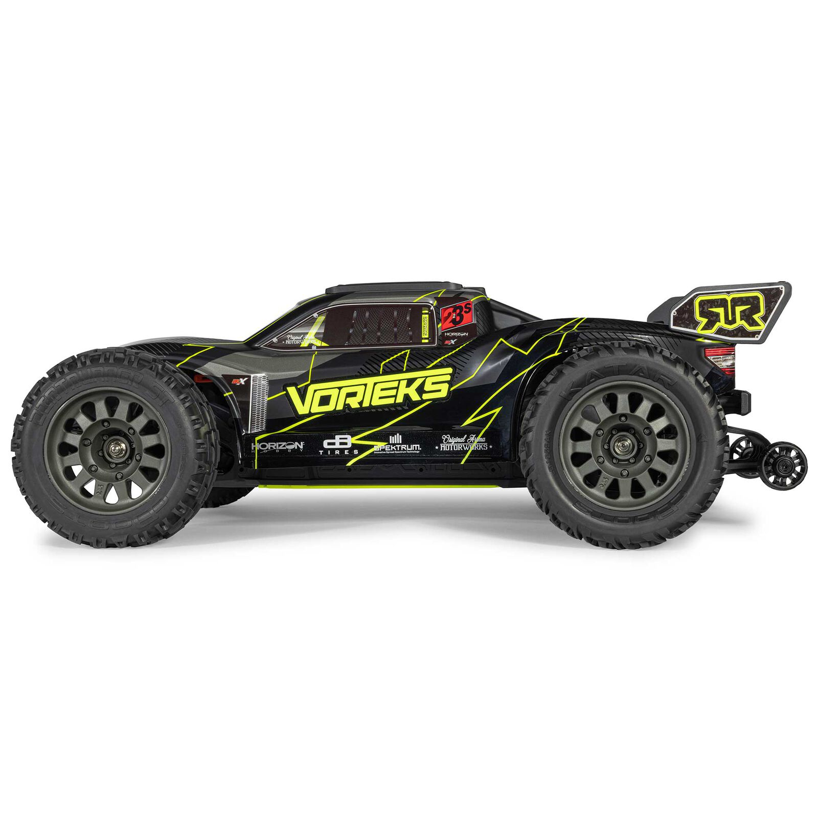 ARRMA 1/10 VORTEKS 223S DSC 2WD RTR Brushless Stadium Truck, Yellow (without battery - charger) - Image 11