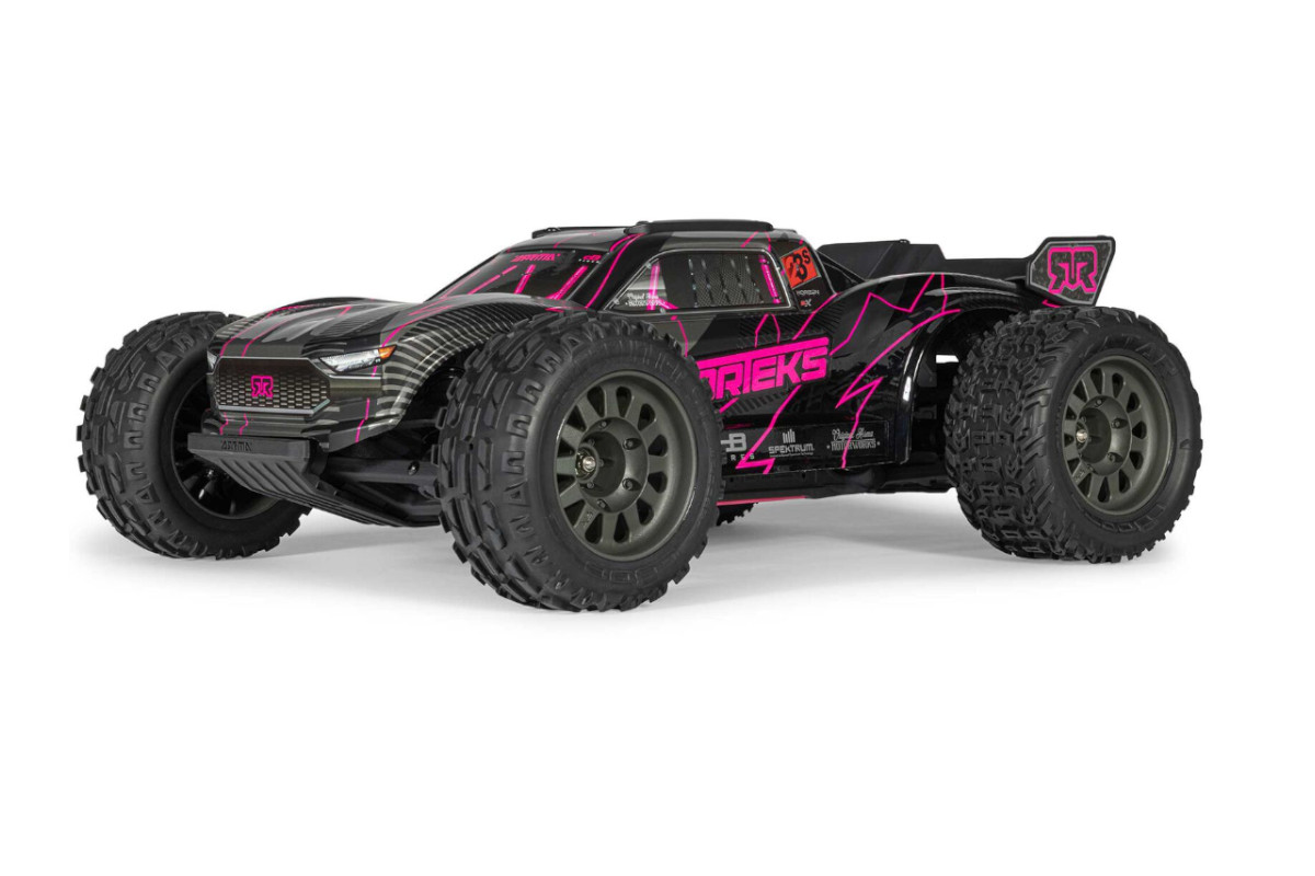 ARRMA 1/10 VORTEKS 223S DSC 2WD RTR Brushless Stadium Truck, Pink (without battery - charger)