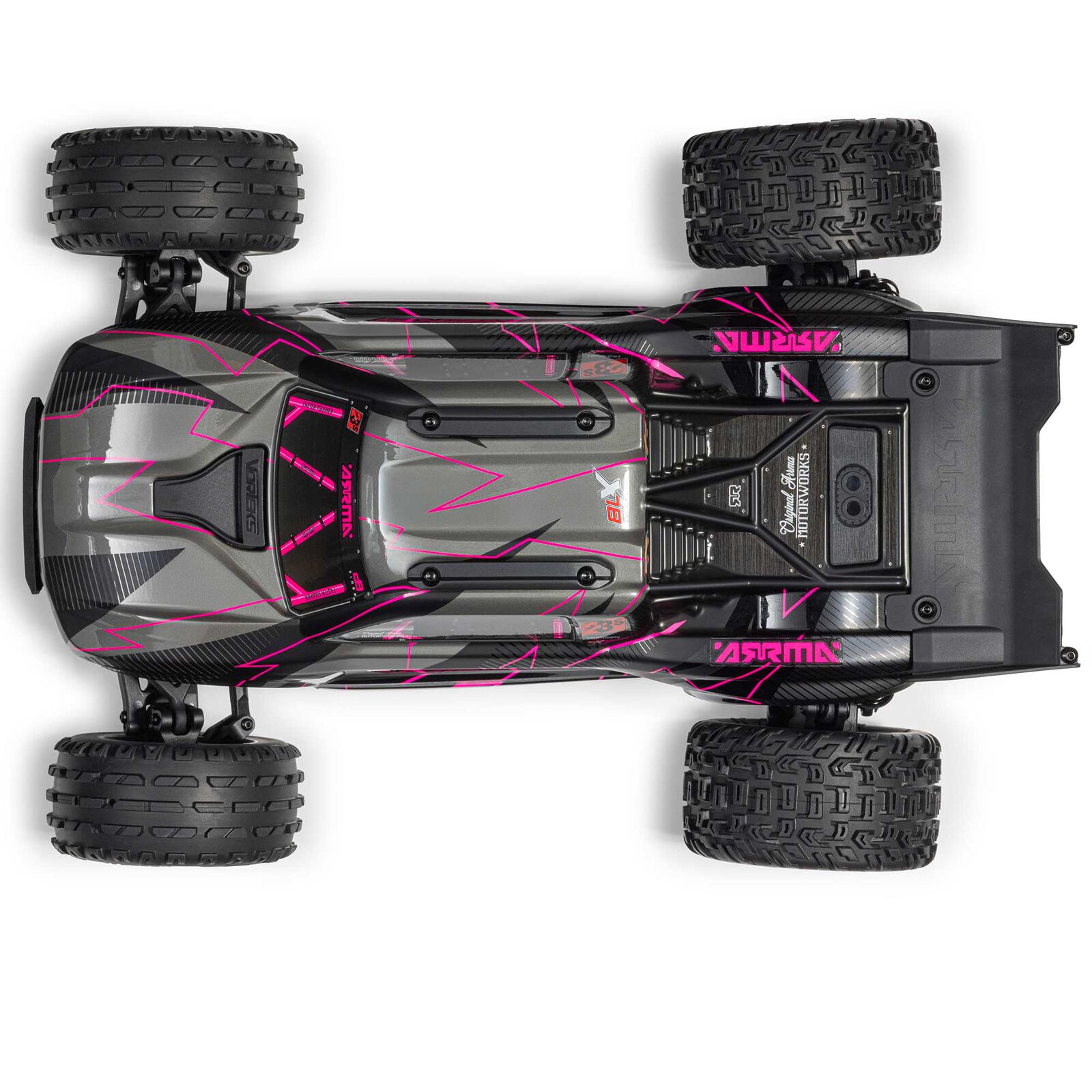 ARRMA 1/10 VORTEKS 223S DSC 2WD RTR Brushless Stadium Truck, Pink (without battery - charger) - Image 9