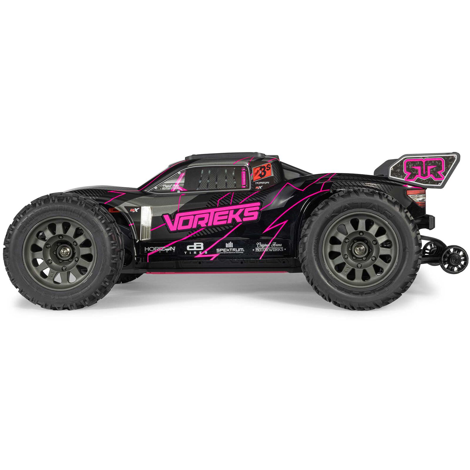 ARRMA 1/10 VORTEKS 223S DSC 2WD RTR Brushless Stadium Truck, Pink (without battery - charger) - Image 6
