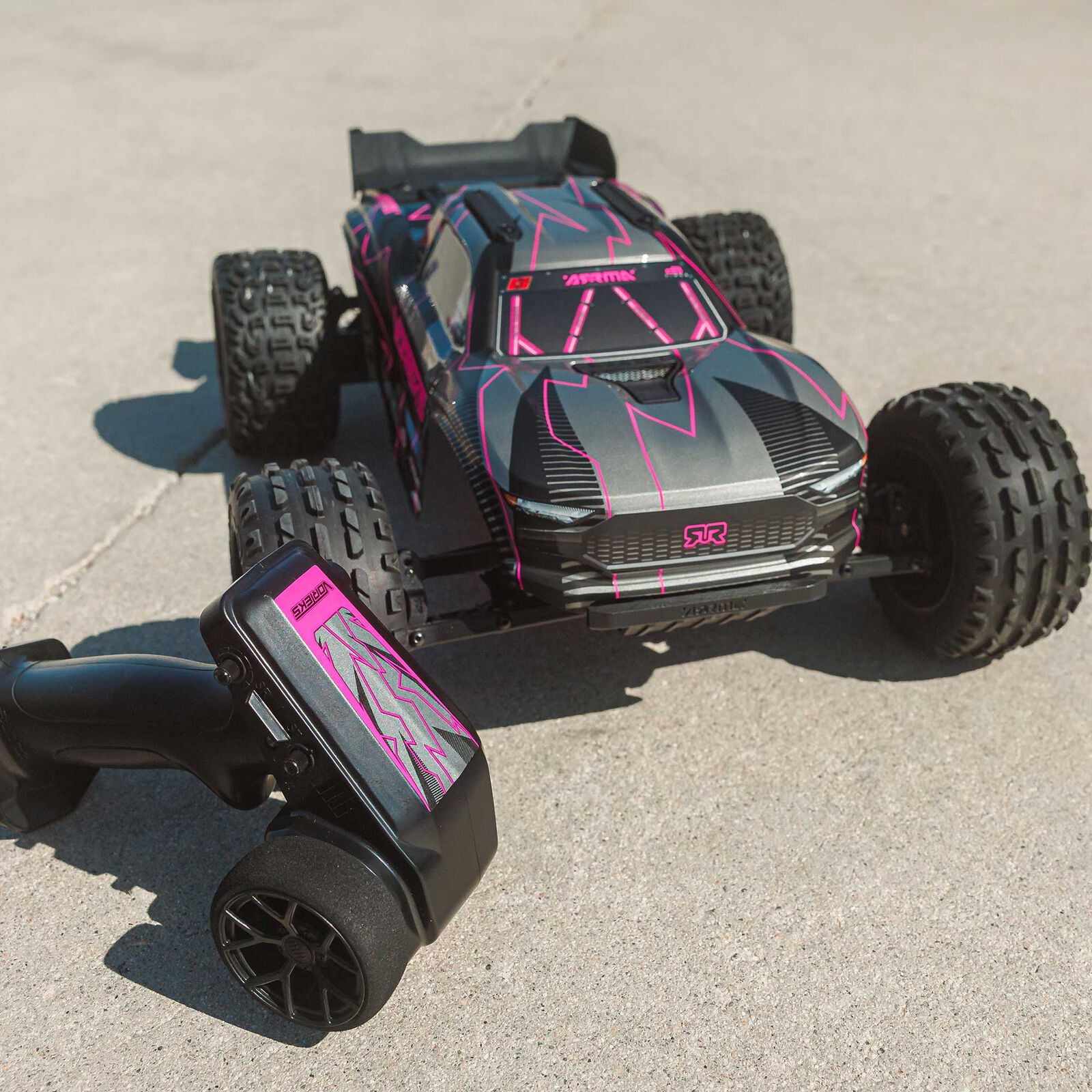 ARRMA 1/10 VORTEKS 223S DSC 2WD RTR Brushless Stadium Truck, Pink (without battery - charger) - Image 19