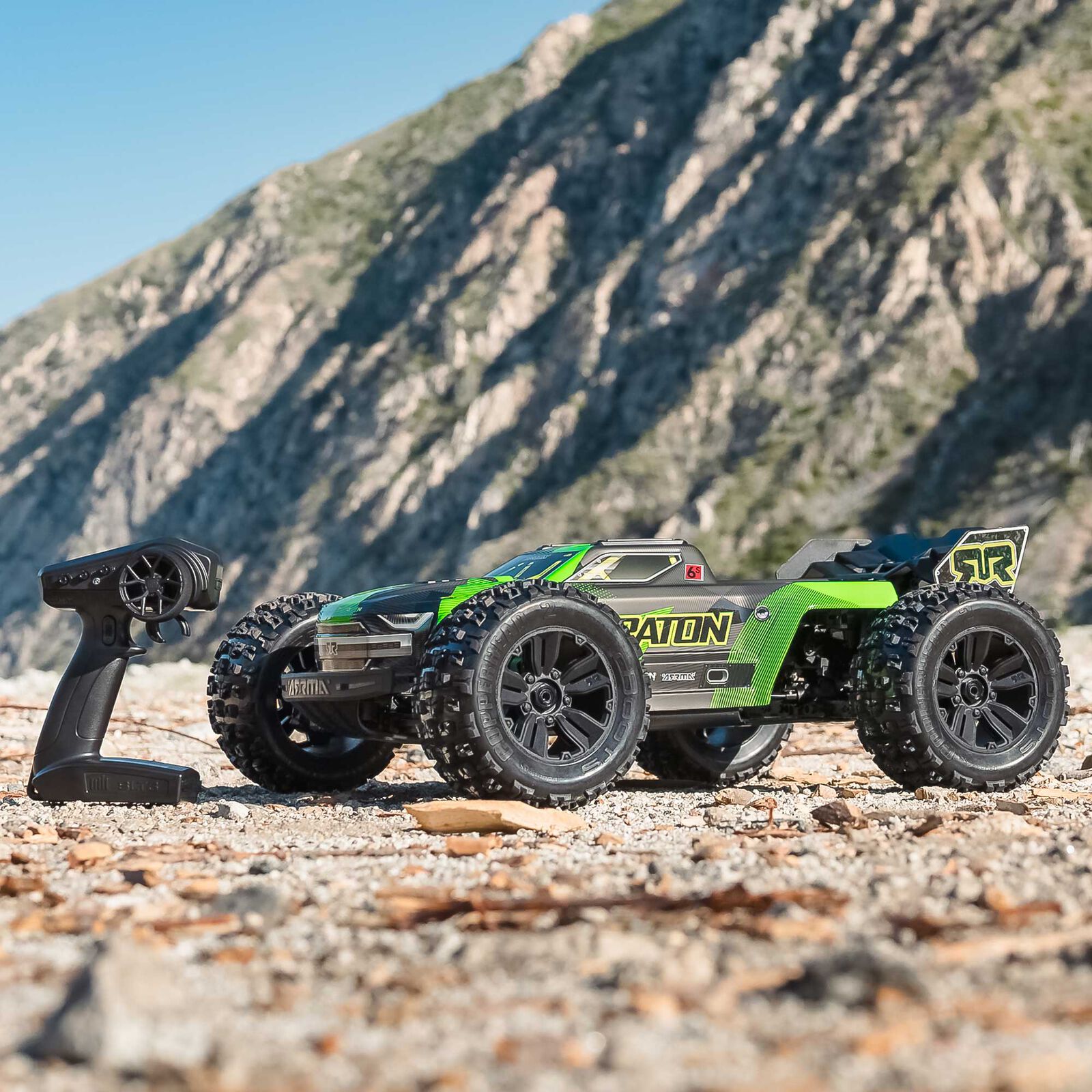 ARRMA 1/8 KRATON 4X4 6S BLX BRUSHLESS V6 SPEED TRUCK RTR (Green/Black) (without Battery - Charger) - Image 9