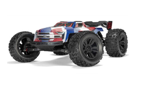 ARRMA 1/8 KRATON 4X4 6S BLX BRUSHLESS V6 SPEED TRUCK RTR (Blue/Red)  (without Battery - Charger)