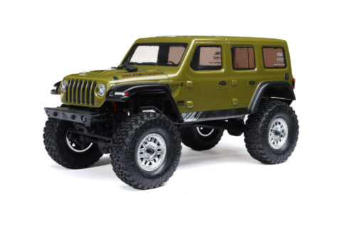 AXIAL 1/24 SCX24 2019 Jeep Wrangler JLU CRC 4X4 RTR Brushed Rock Crawler (Battery & Charger Included), Green