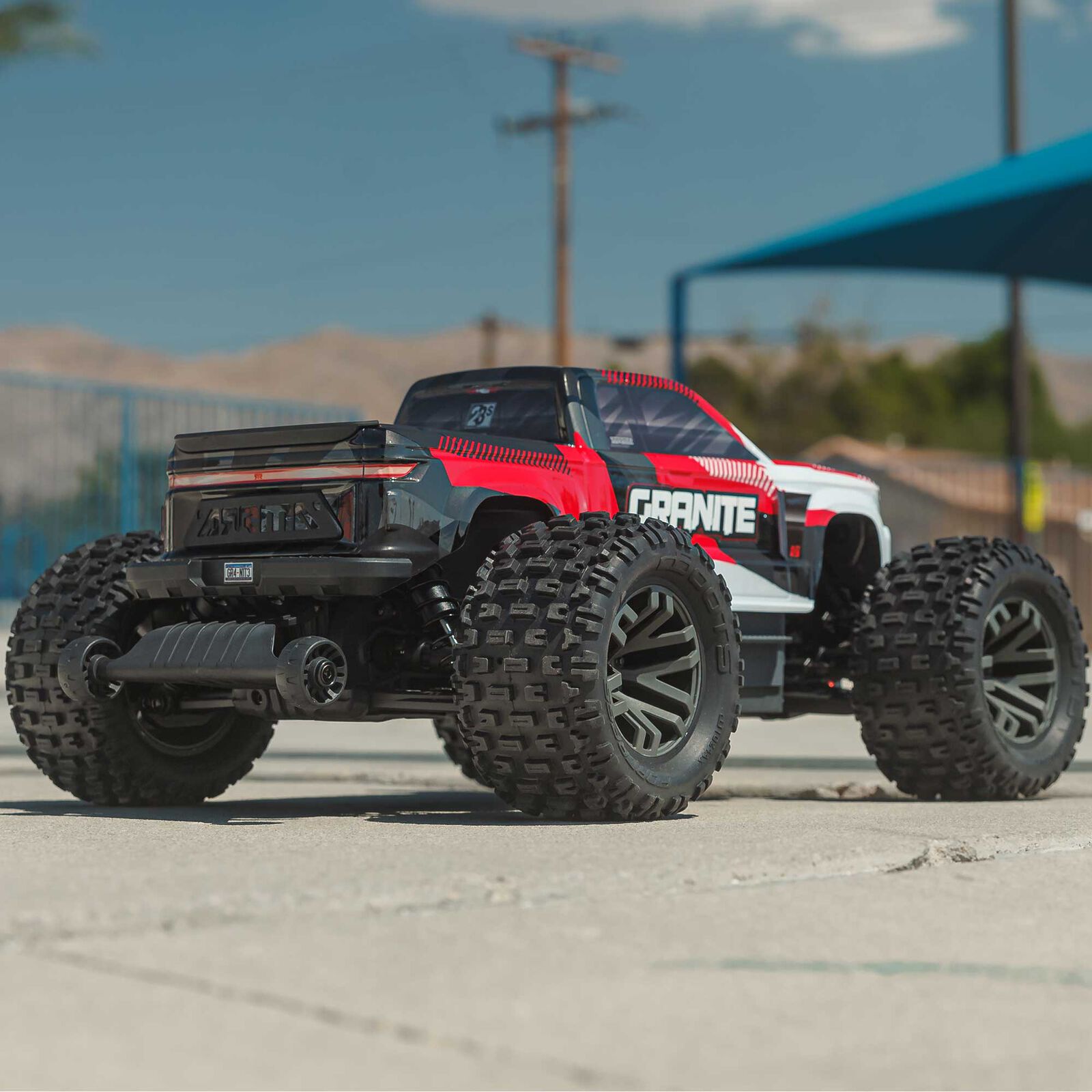 ARRMA 1/10 GRANITE 223S DSC 4X4 RTR Brushless Monster Truck, Red (without battery - charger) - Image 5