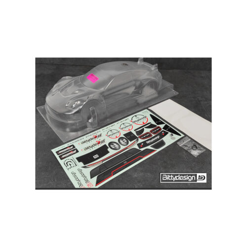 Bittydesign P-G3TR 1/10 GT clear body 190mm (ΑΒΑΦΟ ΚΑΠΑΚΙ LEXAN ΓΙΑ 1:10 ΟΝ - ROAD )