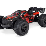 ARRMA 1/16 MINI KRATON 3S DSC 4X4 RTR Brushless Speed Truck, Black/Red (without Battery - Charger)