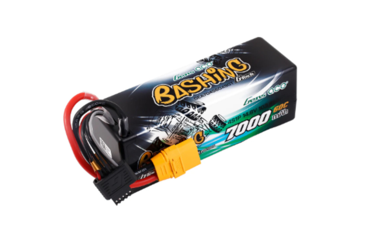 Gens ace G-Tech 7000mAh 14.8V 60C 4S1P Lipo Battery Pack with XT90 Plug Bashing Series