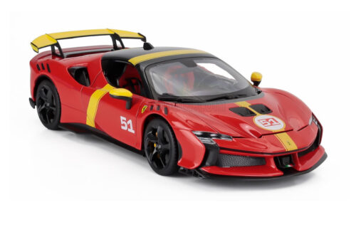BURAGO 1/18 FERRARI - SF90 XX N 51 24h LE MANS WINNER LIVERY - EXCLUSIVE