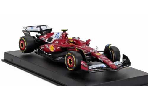 1/43 BURAGO - FERRARI - F1 SF-25 TEAM SCUDERIA FERRARI HP N 44 SEASON 2025 LEWIS HAMILTON - WITH PILOT AND SHOWCASE