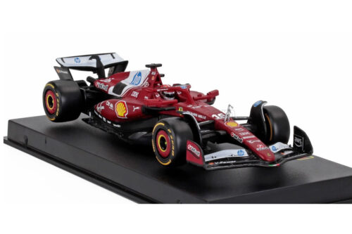 1/43 BURAGO - FERRARI - F1 SF-25 TEAM SCUDERIA FERRARI HP N 16 SEASON 2025 CHARLES LECLERC - WITH PILOT AND SHOWCASE