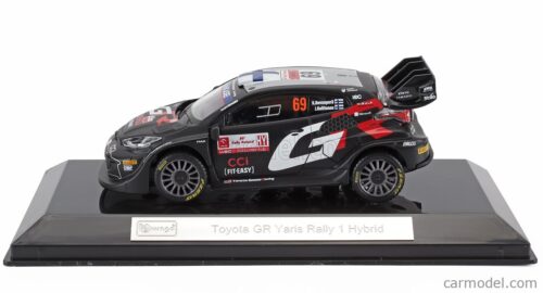 1/43 BURAGO - TOYOTA - YARIS GR RALLY1 HYBRID TEAM TOYOTA GAZOO RACING WRT N 69 RALLY 2024 KALLE ROVANPERA - JONNE HALTTUNEN