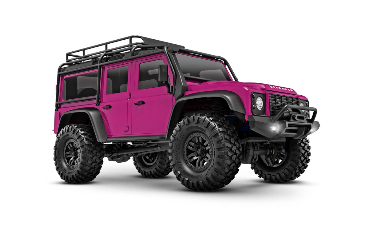 TRAXXAS TRX-4M 1/18 Land Rover Defender Crawler Pink RTR - 2S LiPo/USB Charger