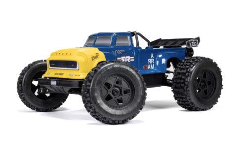 ARRMA 1/8 NOTORIOUS 6S 4X4 RTR Brushless Stunt Truck, Blue (without Battery - Charger)
