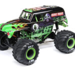LOSI 1/18 Mini LMT Grave Digger 2S 4X4 RTR Brushed Monster Truck (Battery & Charger Included), Green