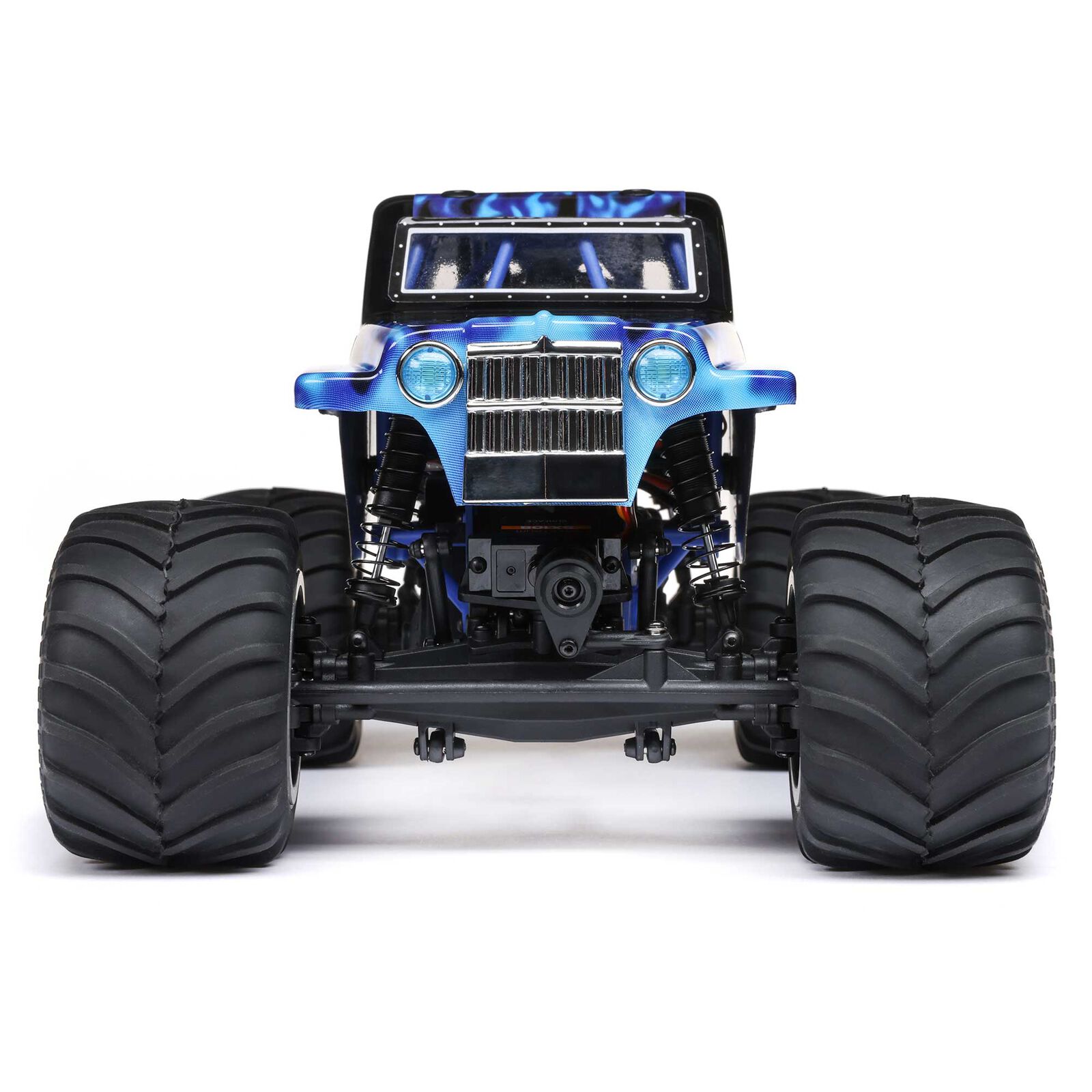 LOSI 1/18 Mini LMT Son Uva Digger 2S 4X4 RTR Brushed Monster Truck (Battery & Charger Included), Blue - Image 5