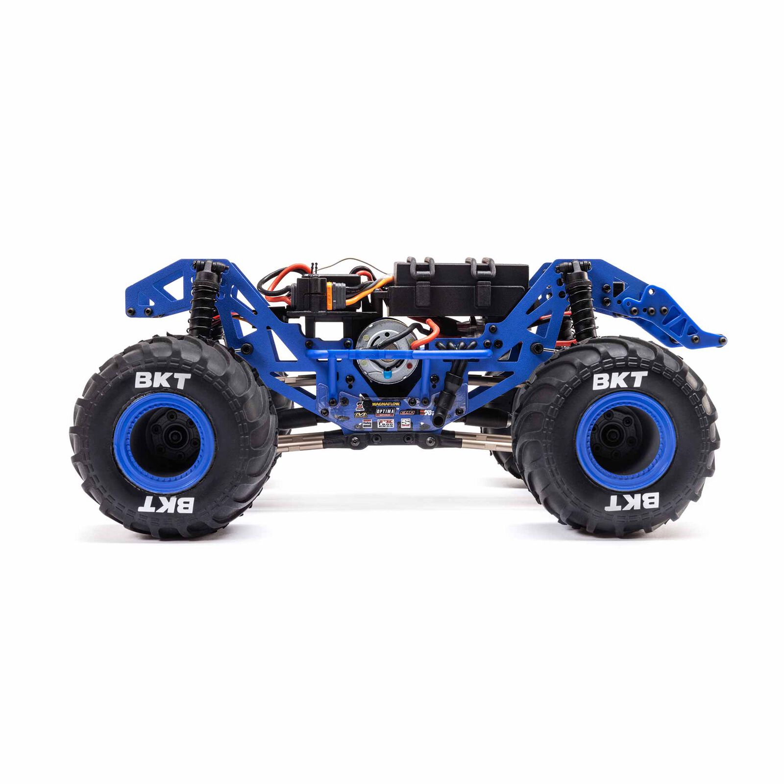 LOSI 1/18 Mini LMT Son Uva Digger 2S 4X4 RTR Brushed Monster Truck (Battery & Charger Included), Blue - Image 14