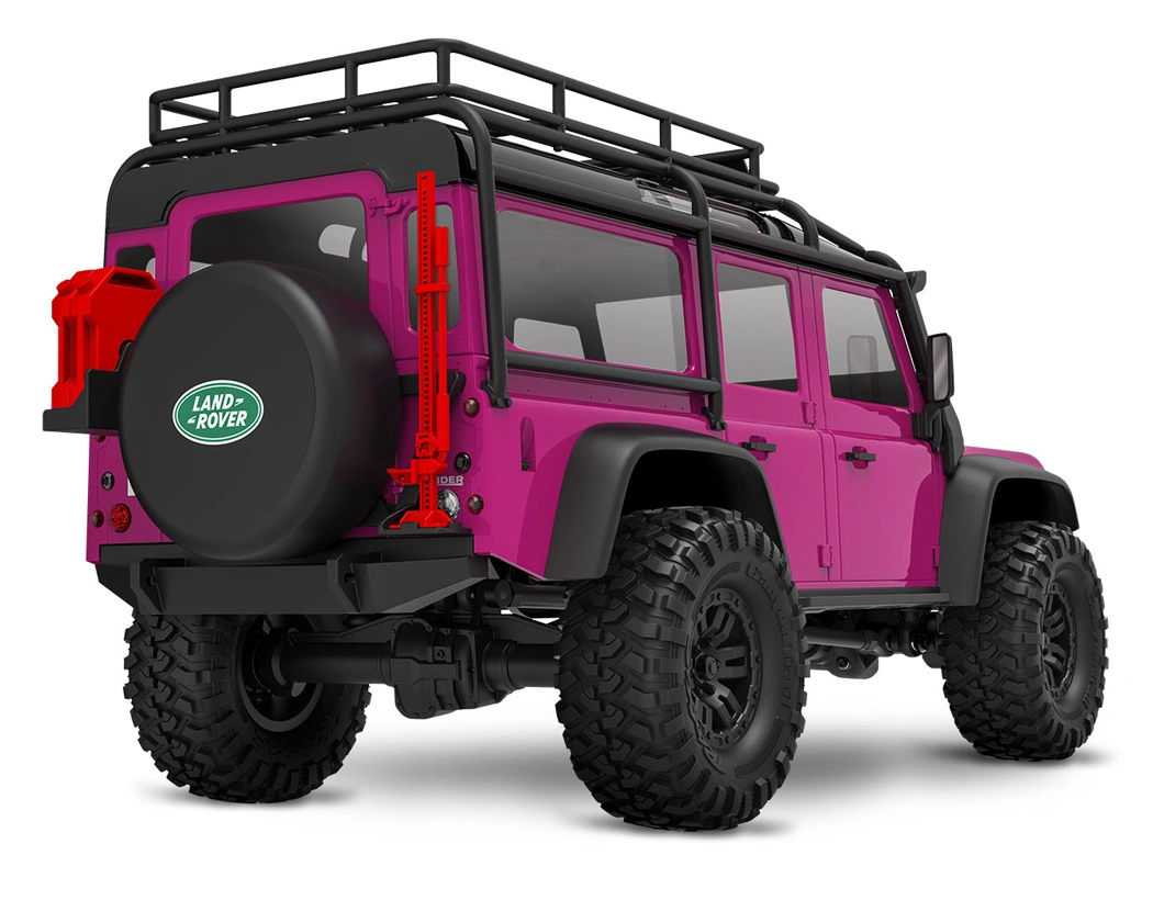 TRAXXAS TRX-4M 1/18 Land Rover Defender Crawler Pink RTR - 2S LiPo/USB Charger - Image 2