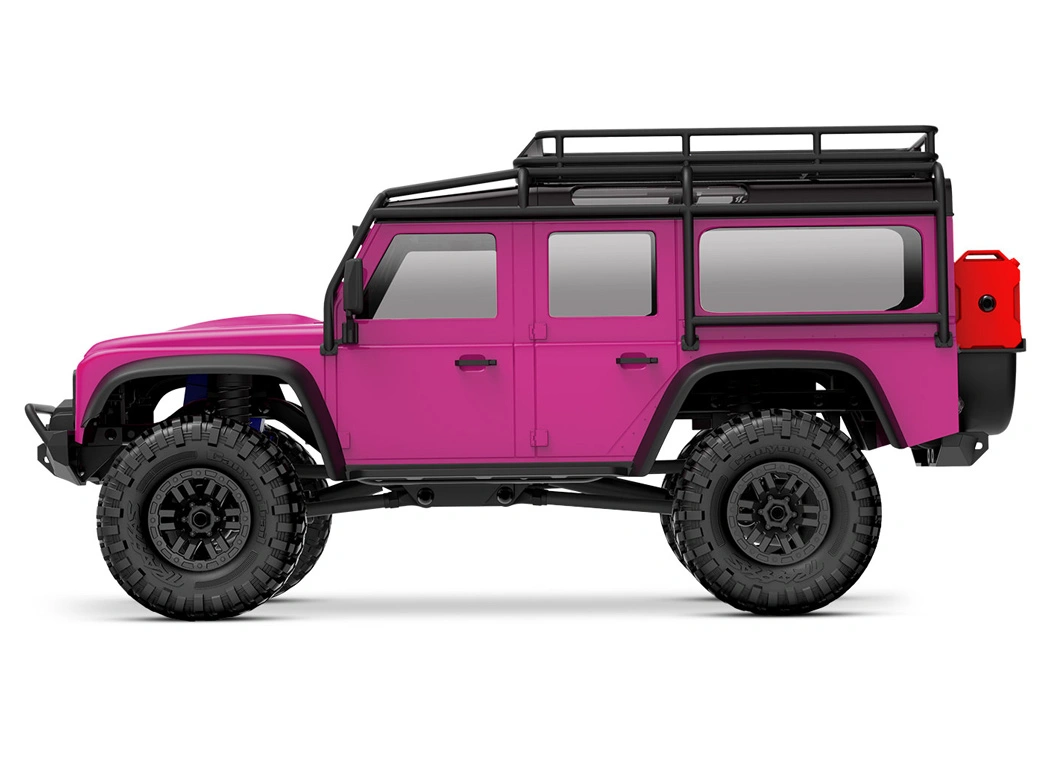TRAXXAS TRX-4M 1/18 Land Rover Defender Crawler Pink RTR - 2S LiPo/USB Charger - Image 4