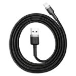 Baseus Καλώδιο USB σε Lightning Cafule 2.4A 0.5m (Γκρι/Μαύρο) CALKLF-AG1