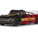 ARRMA 1/8 INFRACTION 223S DSC 4X4 RTR Brushless All-Road Street Bash Truck, Black/Red (without Battery - Charger)