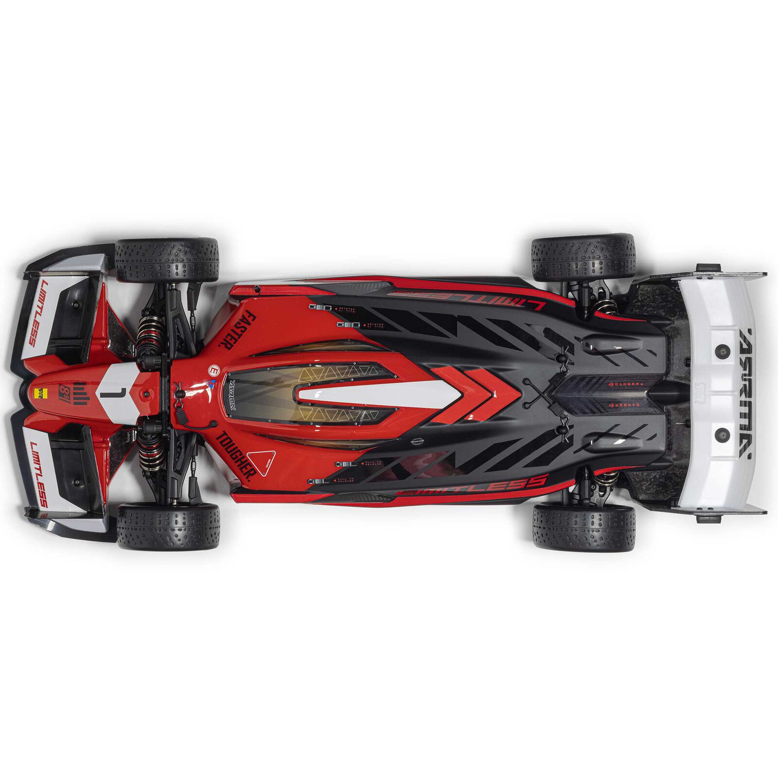 ARRMA 1/7 LIMITLESS 8S AVC 4X4 RTR Brushless Street Speed, Red/Black (without Battery - Charger) - Image 5