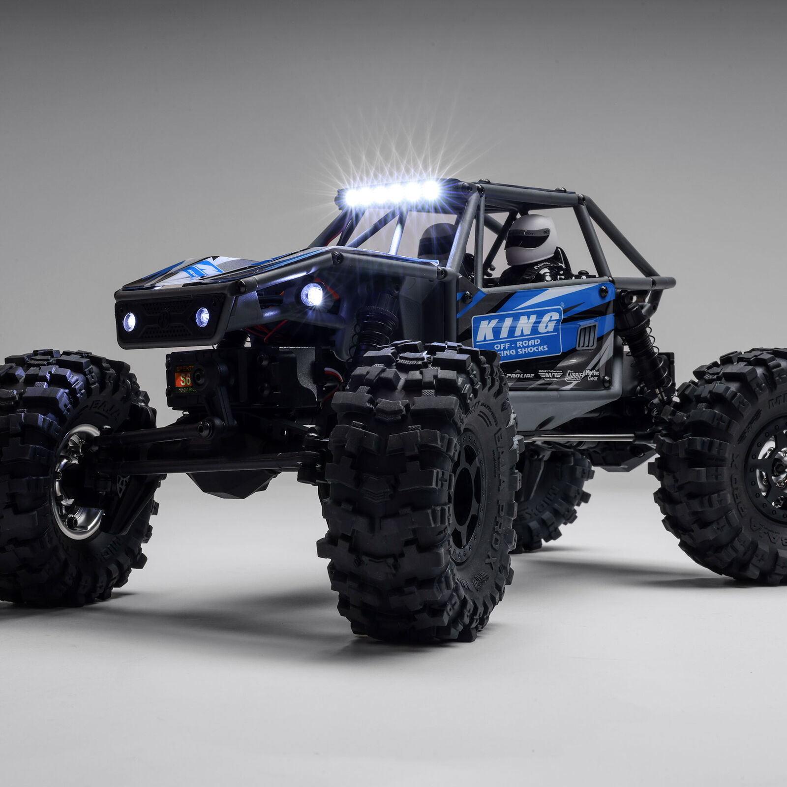 AXIAL 1/18 UTB18 Capra 4WS 4X4 RTR Brushed Rock Crawler (Battery & Charger Included), Blue - Image 8