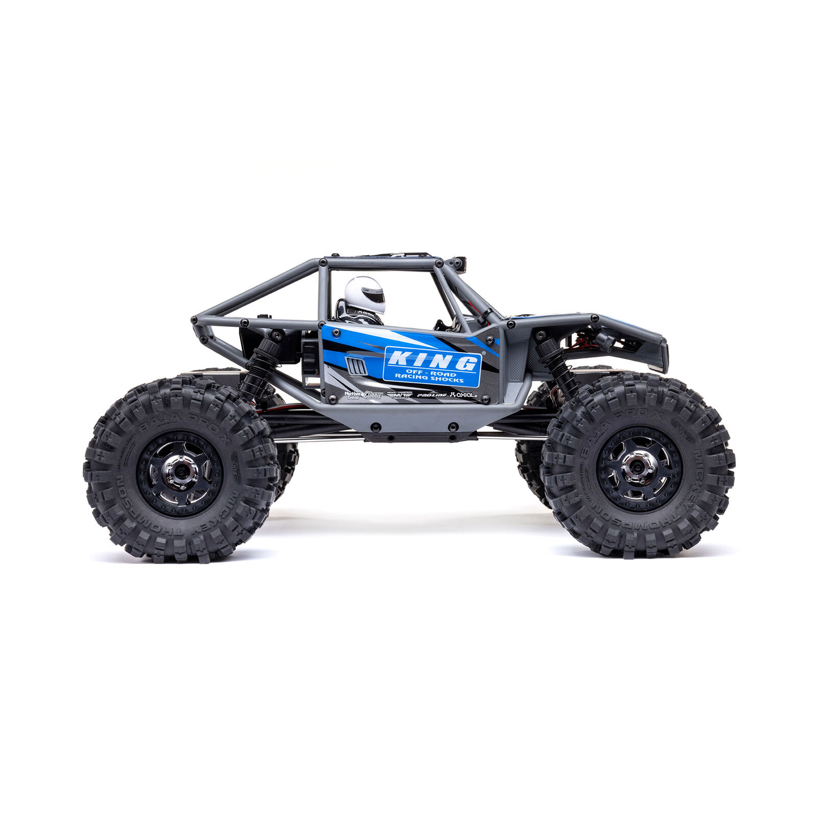 AXIAL 1/18 UTB18 Capra 4WS 4X4 RTR Brushed Rock Crawler (Battery & Charger Included), Blue - Image 10