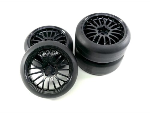 ABSIMA 1:10 Drift Wheel Set ""The Pimp"" black (4)